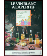 Original Poster France Wine Food Table Sopexa 1978 - £44.27 GBP