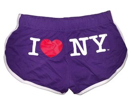 I Love NY Summer Shorts Ladies Purple - £12.78 GBP