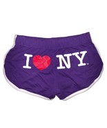 I Love NY Summer Shorts Ladies Purple - £12.77 GBP