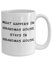 Funny Grandmas House White Ceramic Novelty Coffee Mug (15oz) - £13.12 GBP