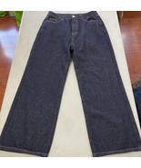 Cider Wide Leg Jeans Womens L Baggy High Rise Dark Wash Skater Grunge 90... - €17,05 EUR
