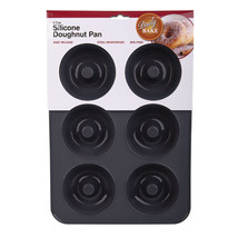 Daily Bake Silicone 6-Cup Doughnut Pan (Charcoal) - £23.95 GBP