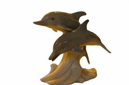 Dolphin Figurine Otagiri Japan porcelain sculpture porpoise gift decor vtg 1970s - $29.65