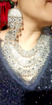 Bollywood Necklace Jewelry Set - Exquisite Elegance for Glamorous Occasions - $24.61 CAD