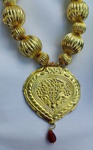 Punjabi Folk Cultural Bhangra Gidha Kaintha Pendant Green thread necklace M11 - $33.60