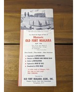 Vintage New York Historic Old Fort Niagara Brochure - $24.28 CAD