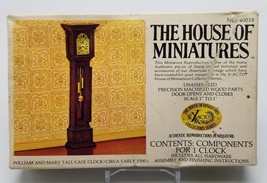 The House of Miniatures WILLIAM MARY TALL CASE CLOCK (1700&#39;s) Unassemble... - $14.15