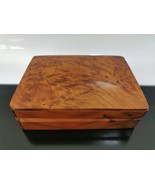 Moroccan Thuya Wood Burl Keepsake Memory Jewellery Box Pegasys - €48,75 EUR