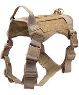Tactical Dog Harness for Medium &amp; Large Dogs No-Pull Adjustable Vest w H... - £28.67 GBP