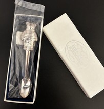Vintage Ralph Lauren Polo Bear Silver Plate Baby Spoon Spoon New In Box - £32.36 GBP