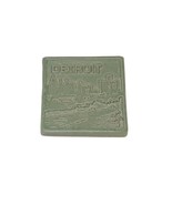 Pewabic Pottery 2000 Detroit Skyline 4&quot; Square Green Tile - $48.99