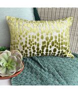 The HomeCentric Chartreuse Green Velvet Lumbar Pillow Cover - Chartreuse... - $29.43+