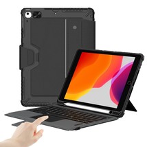 For Ipad 9Th Generation Case 10.2" With Detachable Keyboard, Trackpad, Pencil Ho - £93.72 GBP