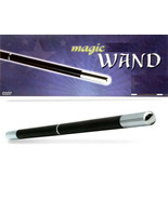 PRO Magic Wand DELUXE 13.5&quot; Classic Black Wood CHROME Tips MID-SPLIT Hea... - $44.99