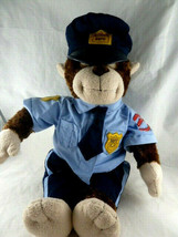 Policeman Plush Monkey Chimpanzee Officer Uniform 18&quot; Build A Bear BAB - £23.35 GBP