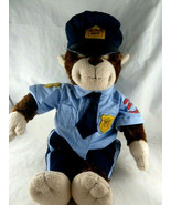 Policeman Plush Monkey Chimpanzee Officer Uniform 18&quot; Build A Bear BAB - £23.73 GBP