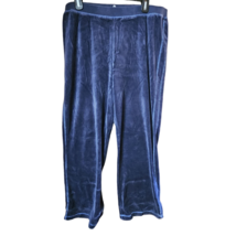 Navy Blue Velour Lounge Pants  Size XL - £19.55 GBP