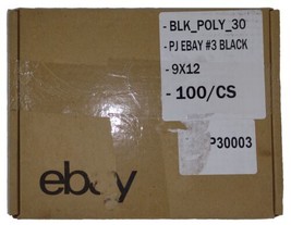eBay Branded 100 PolyMailer (No Padding) 12&quot; x 9&quot; Black Logo | Free Ship... - £19.60 GBP