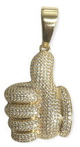 2.5&quot; with bail Unisex Pendant 10kt Yellow Gold 353407 - £671.60 GBP