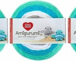 (3 Ct) Red Heart Amigurumi Yarn Kit - NED &amp; NORMAN NARWHAL - Skill Level... - $23.75