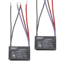 2-Pack Replacement Motor Capacitor 4.5uf+6uf+8uf 5-Wire CBB61 for Harbor Breeze - £18.07 GBP