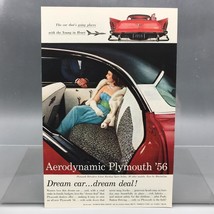 Vintage Magazine Ad Print Design Advertising Plymouth Automobiles 1956 - £10.07 GBP