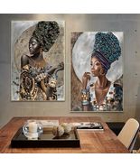 Gorgeous African Women Wall Art, Black Woman Canvas Posters, Art Poster,... - £39.33 GBP