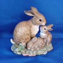 Vintage Homco Masterpiece &quot;Bunny Blessings&quot; Porcelain Figurine ,1990 - £20.87 GBP