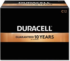 Duracell 1.5V CopperTop Alkaline Batteries, C, MN140012-12 Pack - £41.55 GBP