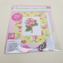 Summer Rose Card KIT ONLY The World Of Cross Stitching Magazine April Rose - £9.47 GBP