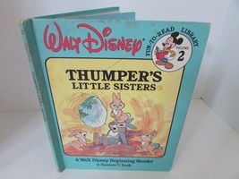 DISNEY FUN TO READ LIBRARY VOL.2 THUMPER&#39;S LITTLE SISTERS 1986 BOOK - $55.34 MXN