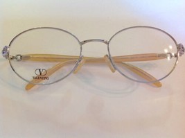 Oval Valentino 5073 Silver Eyeglass Frames Made In Italy - £54.56 GBP