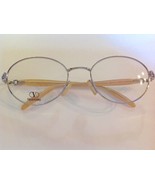 Oval Valentino 5073 Silver Eyeglass Frames Made In Italy - $69.25