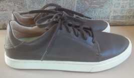 Olukai Pehuea Li Ili Womens Size 6 Brown Leather Casual Shoes Sneakers U7 - £27.24 GBP