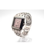 Fossil Watch Women Pink Roman Numeral Date Dial New Battery Square 27mm - £33.89 GBP