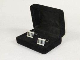Men J.Valintin Cufflinks by Vitorofolo for French Cuff Shirt V29-35 White Silver image 2