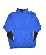 Footjoy Windshirt Mens L Blue Dryjoys Golf Short Sleeve 1/2 Zip Windbreaker - £28.04 GBP