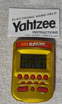 Yahtzee Electronic Handheld Game Gold Edition 2002 Hasbro Tested Works - $23.22