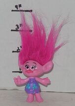 2015 Hasbro Trolls Poppy 3" mini PVC Figure Toy Dreamworks Cake Topper - $3.92