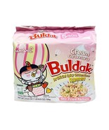 【5 packs】SAMYANG Cream Carbona Buldak Hot Chicken Flavor Ramen 韩国辣火鸡面双倍奶... - $11.26