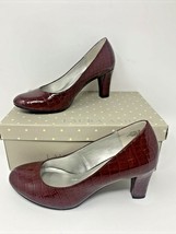 Laura Ashley 7 M Pumps Wine Women’s Shoes Style LA-FABER *NEW* in Box - £26.95 GBP