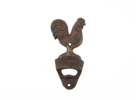 [Pack Of 2] Rustic Copper Cast Iron Rooster Bottle Opener 6&quot;&quot; - £36.03 GBP