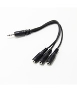 NEW Triple Stereo Audio Splitter Cable 3.5mm 1x Male TRS Plug to 3x Fema... - £5.13 GBP