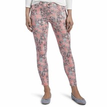 HUE U18745 Essential Denim SKIMMER Legging Jegging MINI FLORAL Coral Bli... - $65.92
