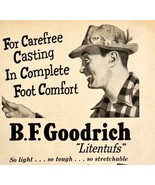B.F. Goodrich Litentuf Fishing Boots 1953 Advertisement Outdoor Sporting... - £19.95 GBP