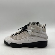 Nike Air Jordan 6 DJ6163-107 Boys White Black Lace Up Basketball Shoes Size 6.5 - £39.55 GBP