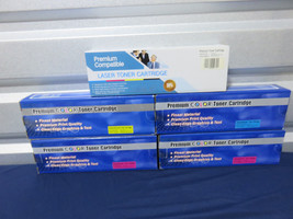 Lot of 5 Premium Color Toner Cartridges Epson Aculaser C1100, 1100N, CX11 (A12) - £51.45 GBP