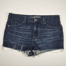 Universal Thread High-Rise Shortie Cutoff Blue Denim Shorts Women&#39;s Size... - £10.98 GBP