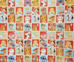 1 Roll Disney Characters Christmas Gridline Wrapping Paper Lion King, 60 sq ft - $8.00