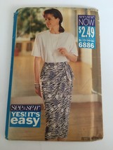 Butterick See &amp; Sew Now Sewing Pattern 6886 Misses Top Skirt Easy Uncut Sz 12-16 - £4.71 GBP